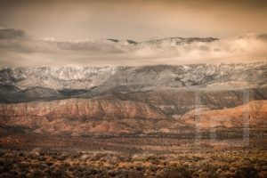 Deserto com nuvens - 01154